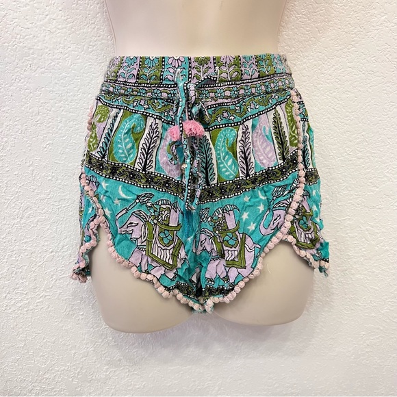 Raga Boho Elephant Tulip Shorts - Picture 2 of 8
